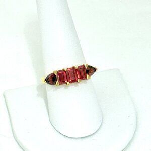 Karis Gold Bond Mozambique Garnet Ring - Size 9